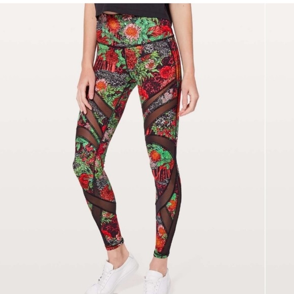 Lululemon Athletica Wunder Under Floral Leggings - Picture 2 of 16